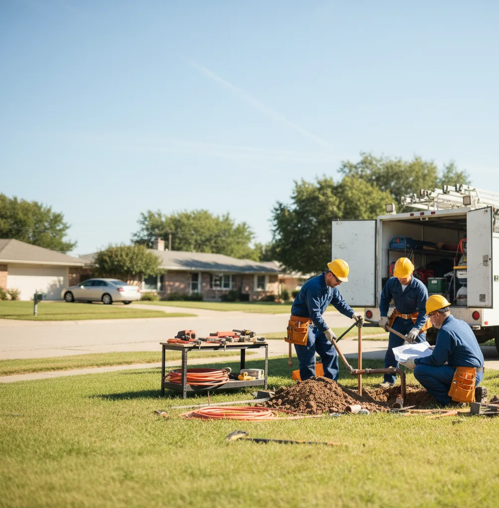 Sewer Line Repair in Hitchcock, TX